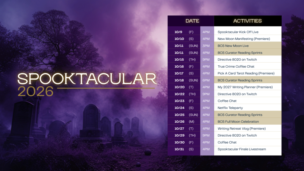 Spooktacular 2026 schedule